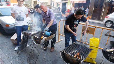 Plaza Espa�a preparativos de San Juan 