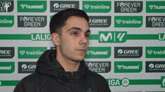 Hugo Sotelo, tras el Betis-Celta de este domingo en La Cartuja.