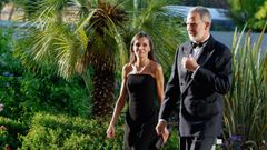 Los reyes, este martes a la entrada de la gala