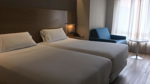 Habitaci�n del NH Principado, sin ning�n elemento por el brote de coronavirus