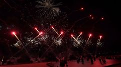 As� fue el espect�culo pirot�cnico de las fiestas de Boiro
