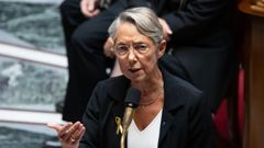 Elisabeth Borne, el martes ante la Asamblea Nacional de Francia.