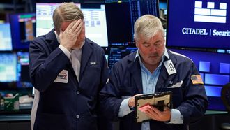 Br�keres en la Bolsa de Nueva York el pasado lunes 9 de marzo.