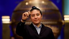 Yanisse Alexandra Soto, una de las ni�as que cant� el gordo