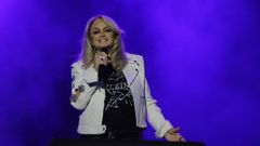 Bonnie Tyler, en su concierto de este verano en la plaza de Mara Pita