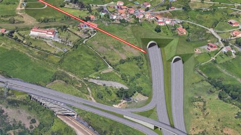 Impacto de las alternativas 2 y 4 de la ronda norte en Fitoria