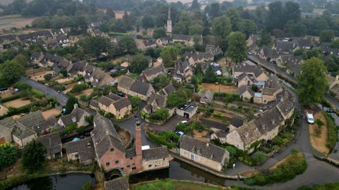 Vista a�rea de la zona de los Cotswolds, a la que quieren mudarse Harry y Meghan