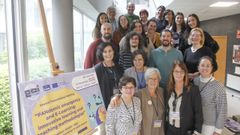 Comitiva de representantes de diferentes pa�ses en el Escuela de Idiomas