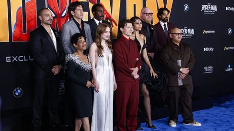 El elenco de 'Sp&igrave;der-Man: Brand New Day' durante la premier de la pel&iacute;cula en Los Angeles