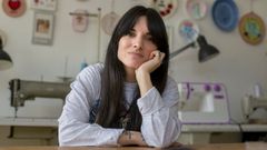 A poeta e artista L�a Mosquetera