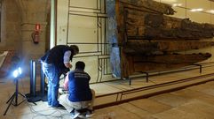 T�cnicos de una empresa especializada iniciaron esta semana los trabajos de fotogrametr�a de los restos de la fragata Magdalena en el museo de Exponav