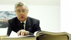 Xuli�n Parga, en su etapa como miembro del Consejo de la editorial Galaxia