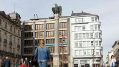 Imagen de la plaza de Santo Domingo, en Lugo.