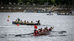 Imagen de la regata celebrada el s�bado en aguas pobrenses.
