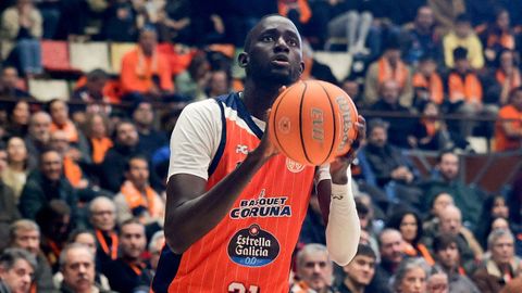 Ilimane Diop, durante un partido de esta temporada.