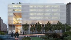 Imagen del proyecto original del edificio, que se ha tenido que modificar por el recorte presupuestario