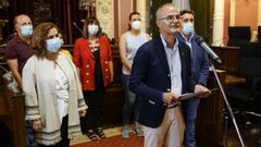 El grupo municipal del PP en una imagen de archivo del mes de septiembre, cuando anunciaron que romp�an su pacto con J�come