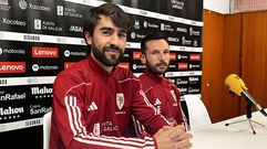 Dani Gesto y Antn Permuy, segundo y primer entrenador, respectivamente, del Compostela