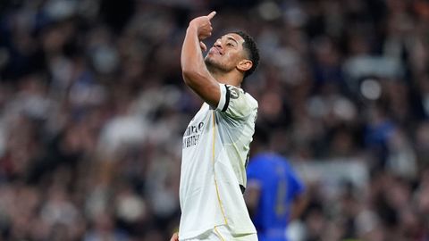 Jude Bellingham, celebrando su gol ante el M�naco.