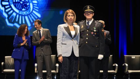 Fiesta de la Polic�a Nacional en Lugo, los condecorados