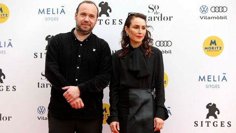 Valdimar Johansson y Noomi Rapace, durante su paso por el festival de Sitges.