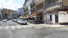 Foto de archivo de la calle Paseo de Col�n, frente a la playa de A Rapadoira