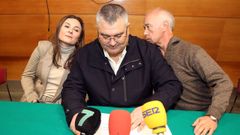 Sabela Fole, junto a David Castro y Gonzalo Dur�n, en una reciente rueda de prensa del PP