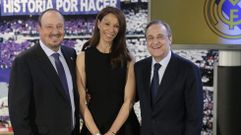 Montserrat Seara, entre Rafa Ben�tez y Florentino P�rez