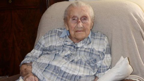 La francesa Elisabeth Collot, a sus 113 a�os.