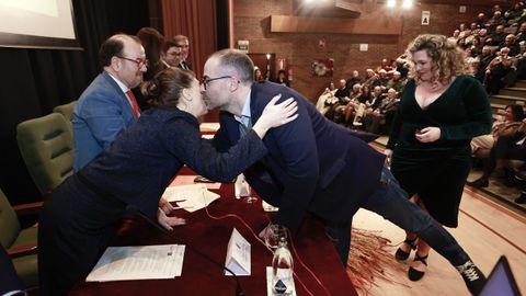 Entrega del Premio Aresa a Traloagro en un acto celebrado en la Facultade de Veterinaria de Lugo