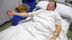 �Pegoume un coletazo e empece a sangrar polo brazo�