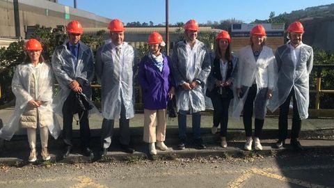 Visita de los eurodiputados a la planta de producci�n de acero de Arcelor Mittal en Avil�s