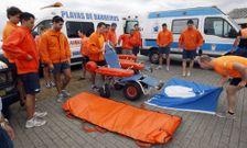 Presentaci�n de los socorristas de Barreiros que trabajaron el pasado ejercicio. 