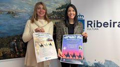 La concejala Ana Barreiro y la alcaldesa, Mar�a Sampedro, presentaron la cabalgata