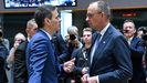 Pedro S�nchez en la cumbre de la UE con el canciller alem�n