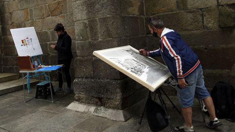 Concurso de pintura al aire libre en Noia 2021