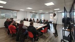 Una de las imgenes del taller impartido en Coristanco