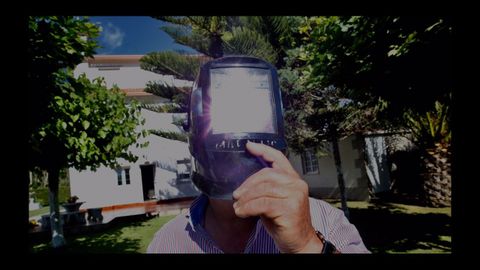 Eclipse parcial desde O Grove