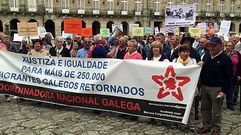 Manifestacin emigrantes retornados