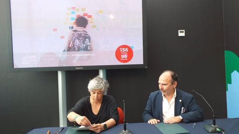 La alcaldesa de Gij�n, Ana Gonz�lez, y elrector de la Universidad de Oviedo, Ignacio Villaverde