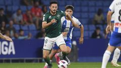 Jes�s Bernal en el choque entre Espanyol y Racing.