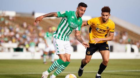 Vctor Camarasa, en un partido con el Betis