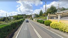 Tramo de la AC-161 pr�ximo al cruce de las Angustias