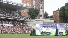 Estadio de Vallecas antes de la final de la Liga Conferencia.