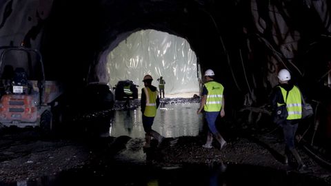 Obras de los tneles del tren al puerto exterior