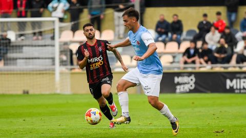 Migui trabaj� mucho en banda, en un partido muy trabado