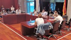 Imagen del pleno celebrado en Outes el pasado jueves 24 de junio