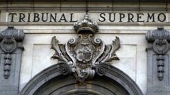 Imagen de archivo de la fachada del edificio del Tribunal Supremo. 
