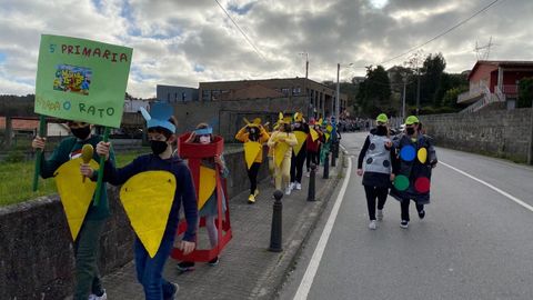 Desfile de Entroido 2022 de los nios del colegio del CEIP Plurilinge Manuel Murgua, en A Corua