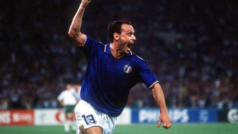 Tot� Schillaci.Tot� Schillaci, m�ximo goleador de Italia 90